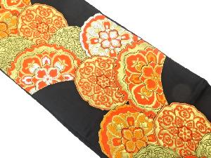 アンティーク　華文模様織り出し袋帯(着用可)